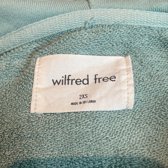 Aritzia Wilfred Free Terry Fleece 1/4-Zip Hoodie - Picture 4 of 5